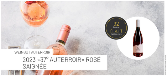 Falstaff: Unser 37° Rosé Saignée 2023 schafft es diese Jahr auf 92 Punkte
